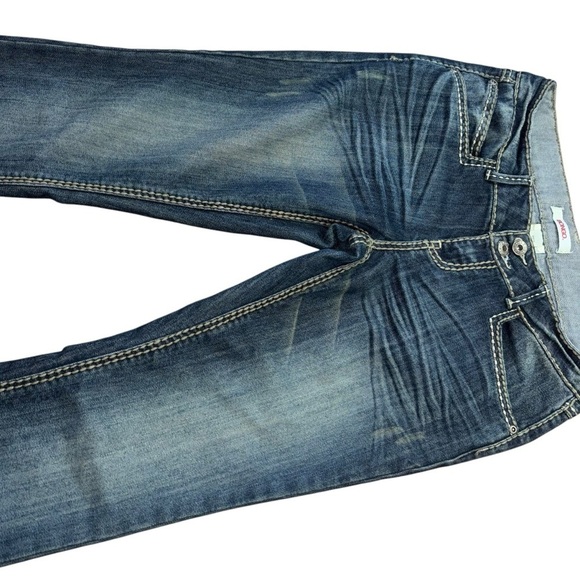 Bongo Y2K Lowrise Flared Embroidered Jeans Womens 7 Western Preppy Vintage Jewel - Picture 4 of 10